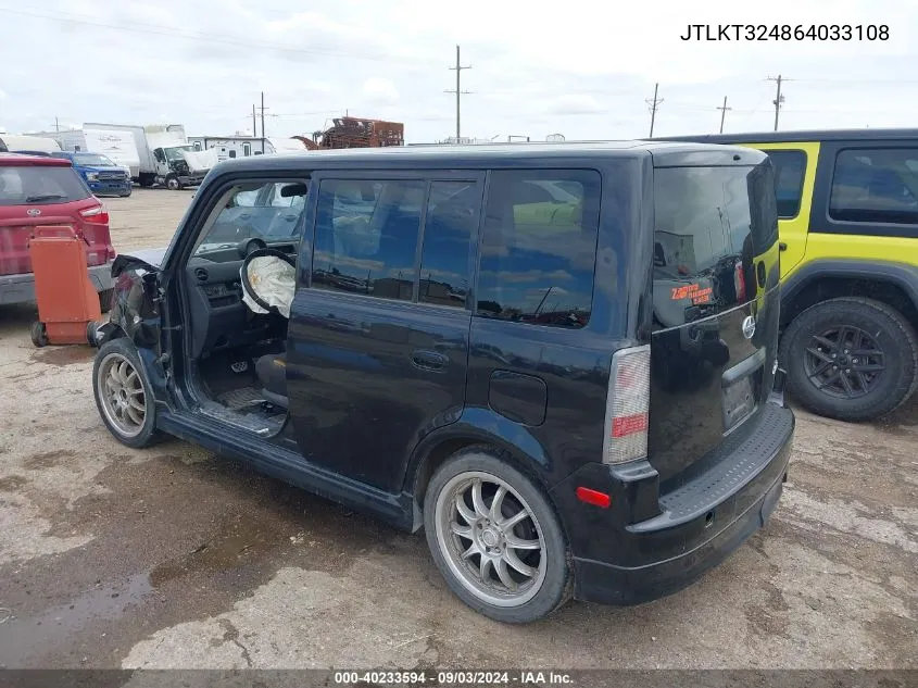 JTLKT324864033108 2006 Scion Xb