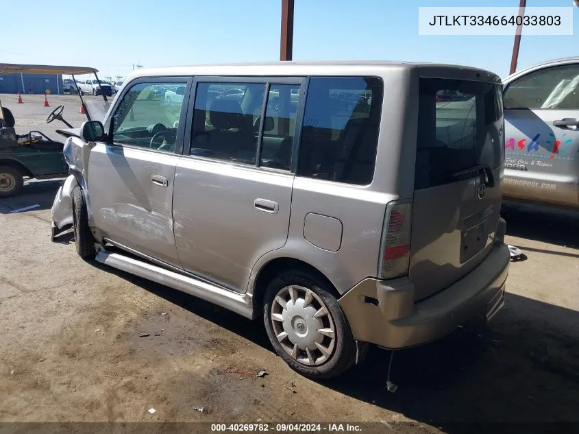 JTLKT334664033803 2006 Scion Xb