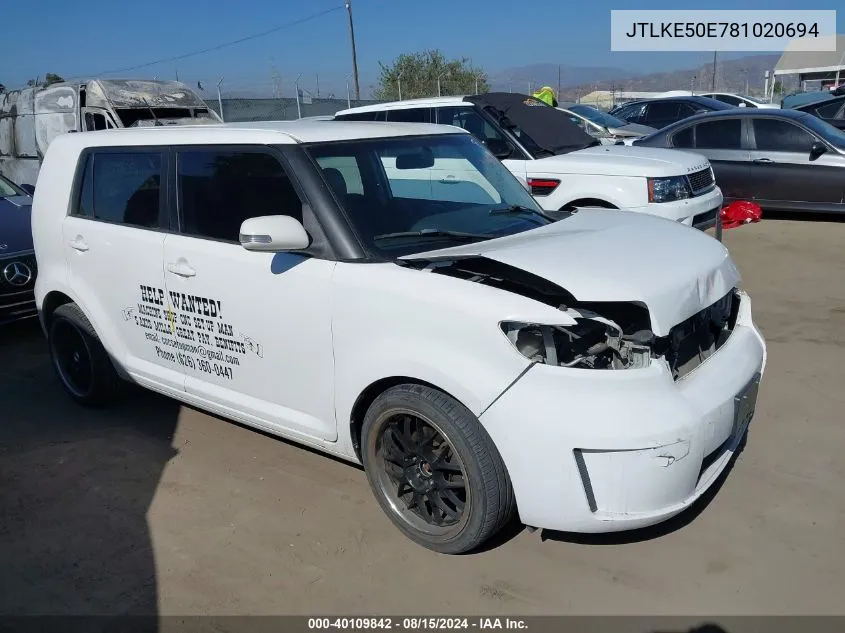 JTLKE50E781020694 2008 Scion Xb