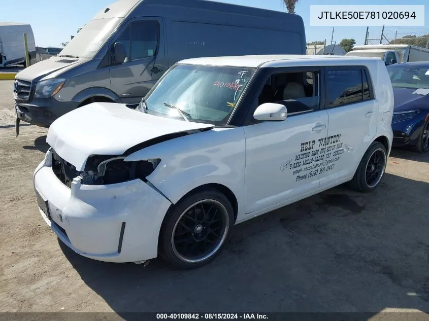 JTLKE50E781020694 2008 Scion Xb