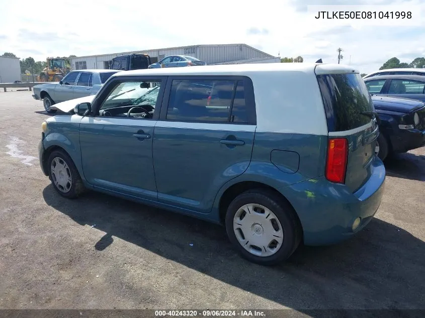 JTLKE50E081041998 2008 Scion Xb