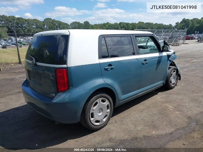 JTLKE50E081041998 2008 Scion Xb