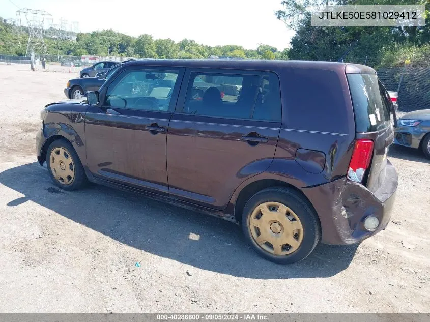 JTLKE50E581029412 2008 Scion Xb