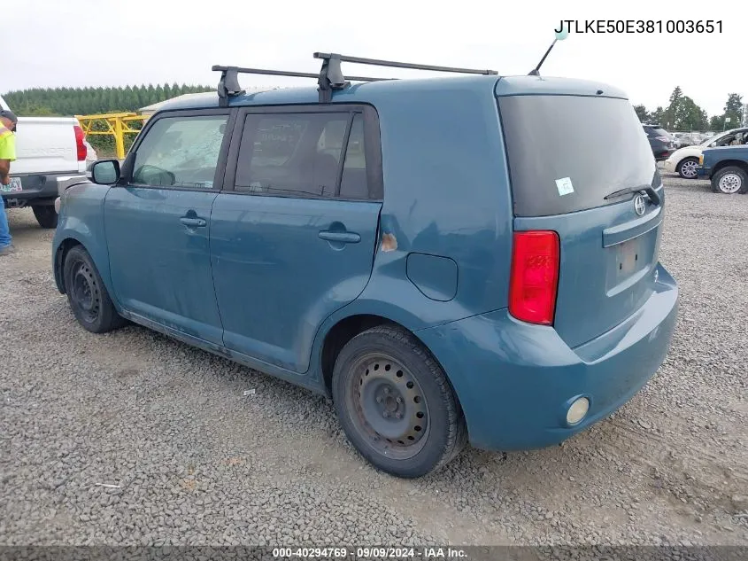 JTLKE50E381003651 2008 Scion Xb