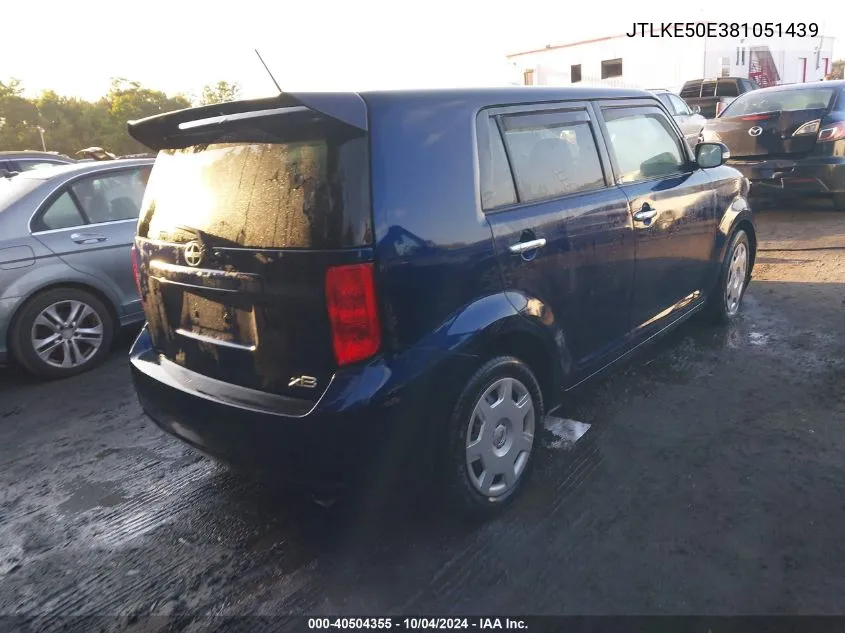 2008 Scion Xb VIN: JTLKE50E381051439 Lot: 40504355