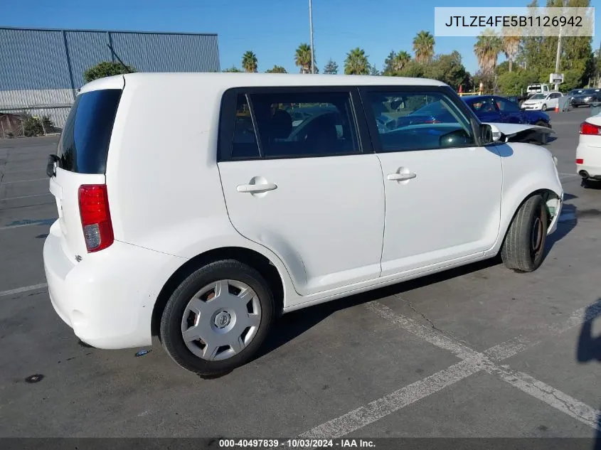 2011 Scion Xb Base (Retail Orders Only) (A4) VIN: JTLZE4FE5B1126942 Lot: 40497839