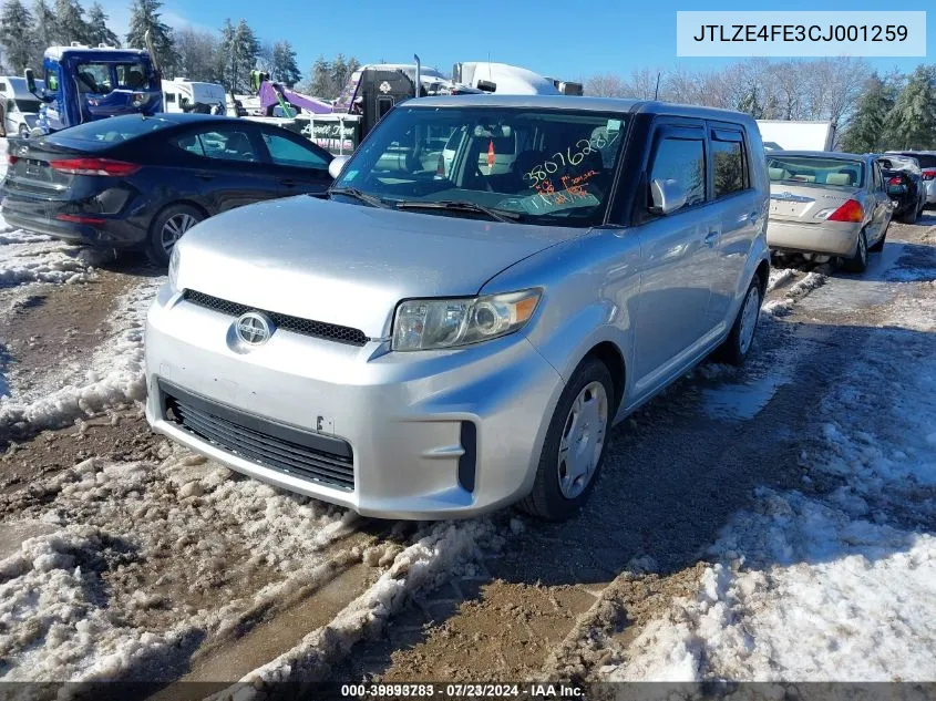 2012 Scion Xb VIN: JTLZE4FE3CJ001259 Lot: 39893783