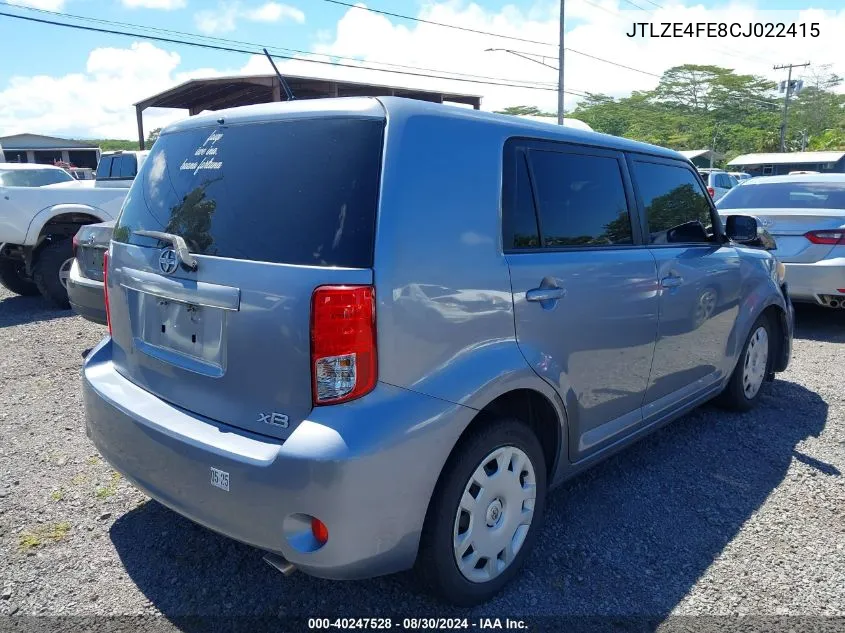 JTLZE4FE8CJ022415 2012 Scion Xb Release Series 9.0