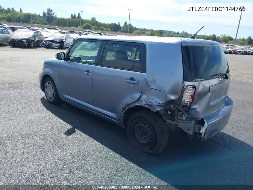 JTLZE4FE0C1144766 2012 Scion Xb