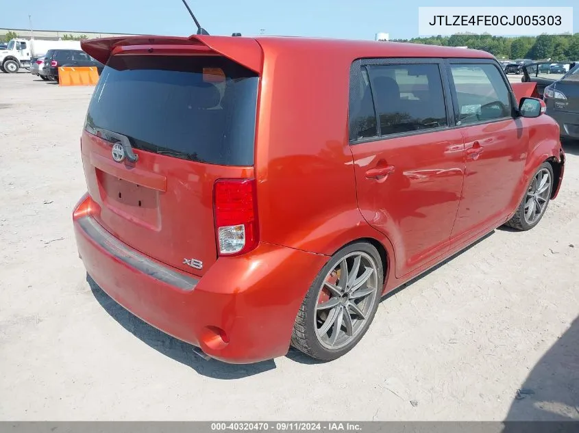 JTLZE4FE0CJ005303 2012 Scion Xb Release Series 9.0