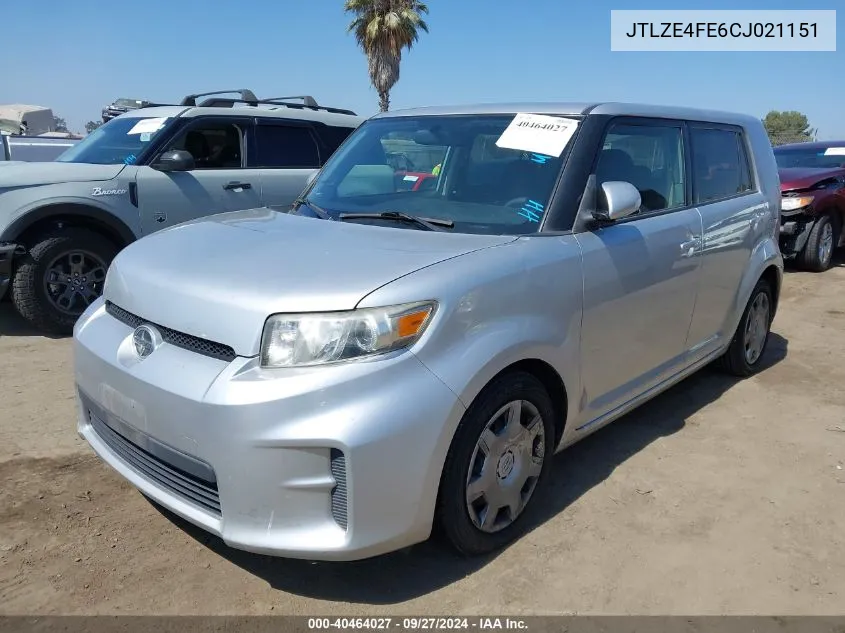 JTLZE4FE6CJ021151 2012 Scion Xb