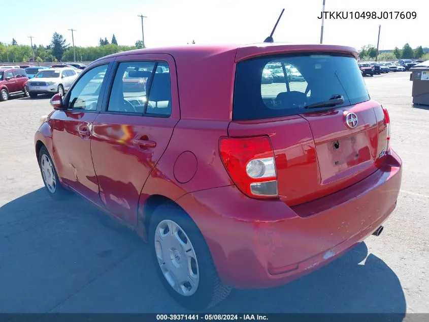 JTKKU10498J017609 2008 Scion Xd