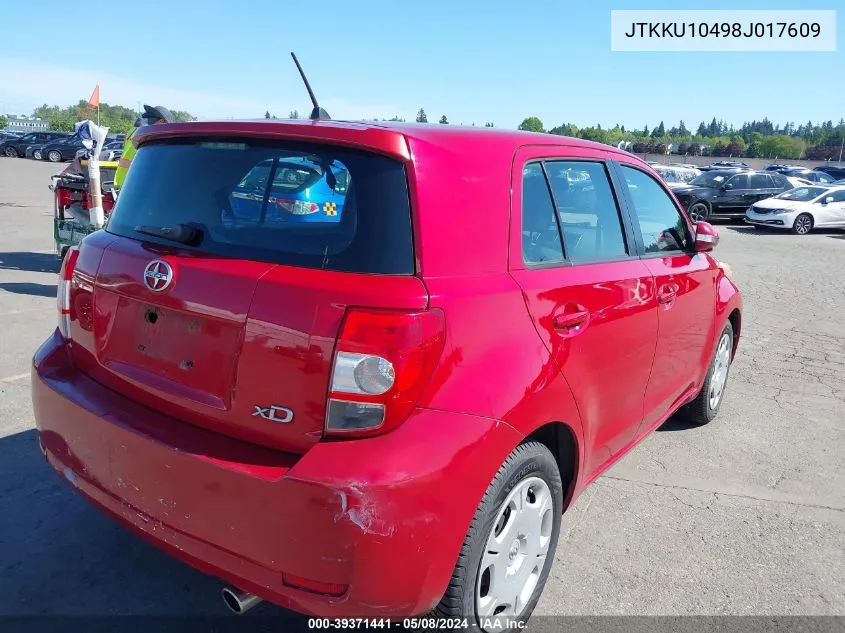 JTKKU10498J017609 2008 Scion Xd