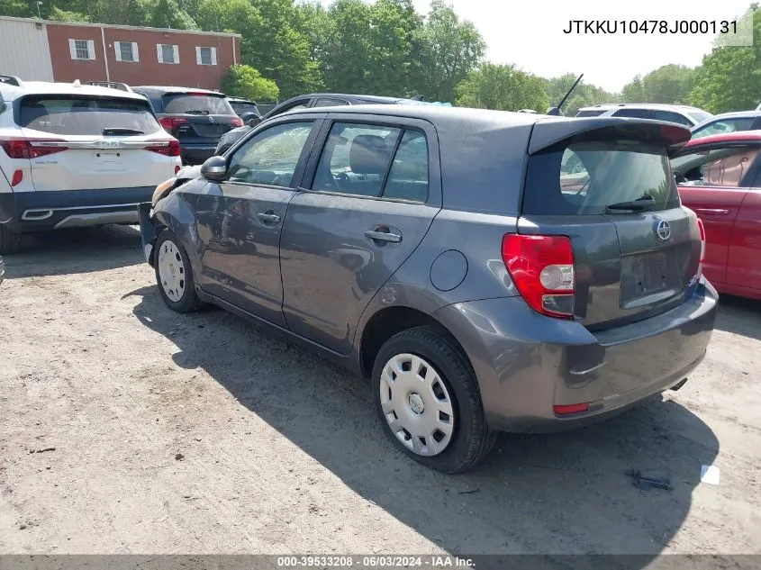 2008 Scion Xd VIN: JTKKU10478J000131 Lot: 39533208