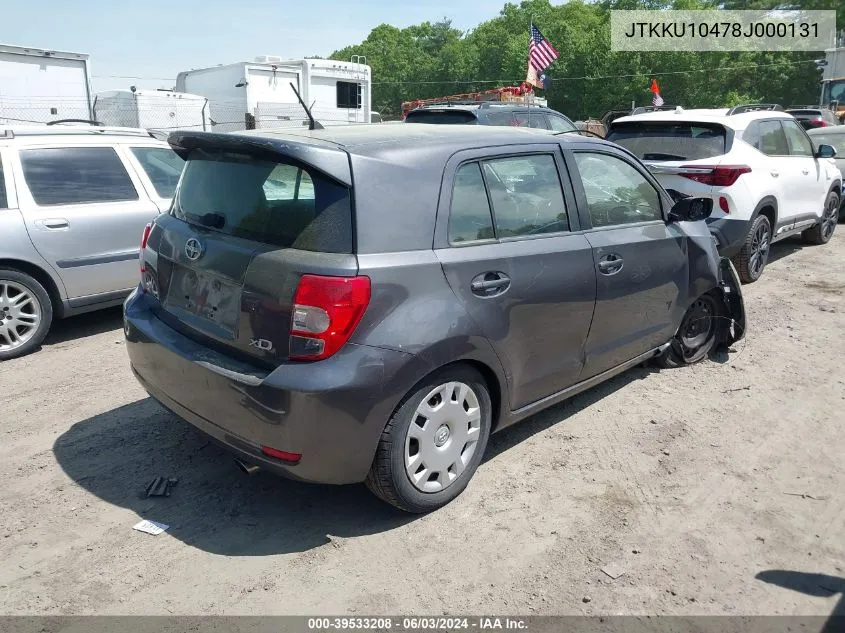 2008 Scion Xd VIN: JTKKU10478J000131 Lot: 39533208