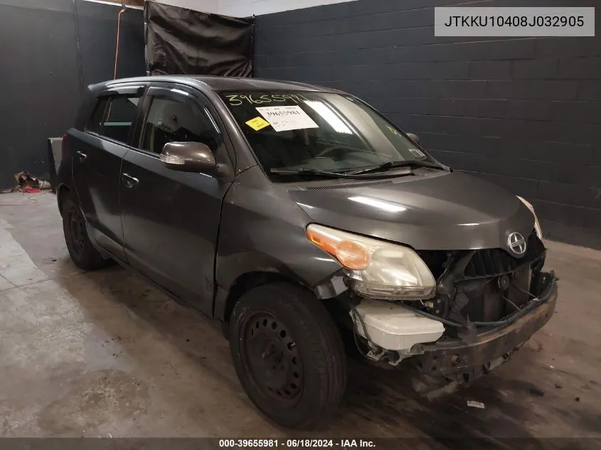 2008 Scion Xd VIN: JTKKU10408J032905 Lot: 39655981