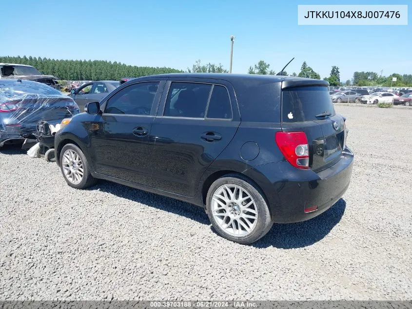 JTKKU104X8J007476 2008 Scion Xd