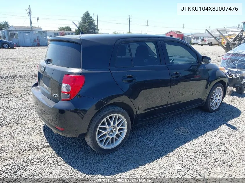 JTKKU104X8J007476 2008 Scion Xd