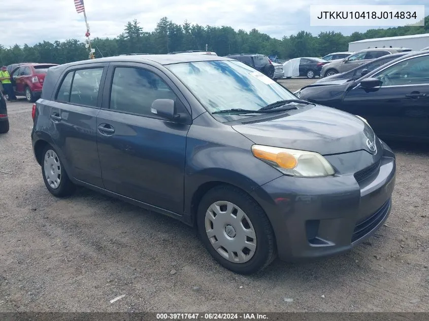 2008 Scion Xd VIN: JTKKU10418J014834 Lot: 39717647