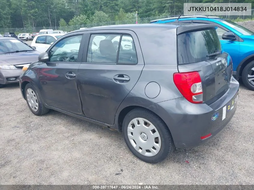 2008 Scion Xd VIN: JTKKU10418J014834 Lot: 39717647