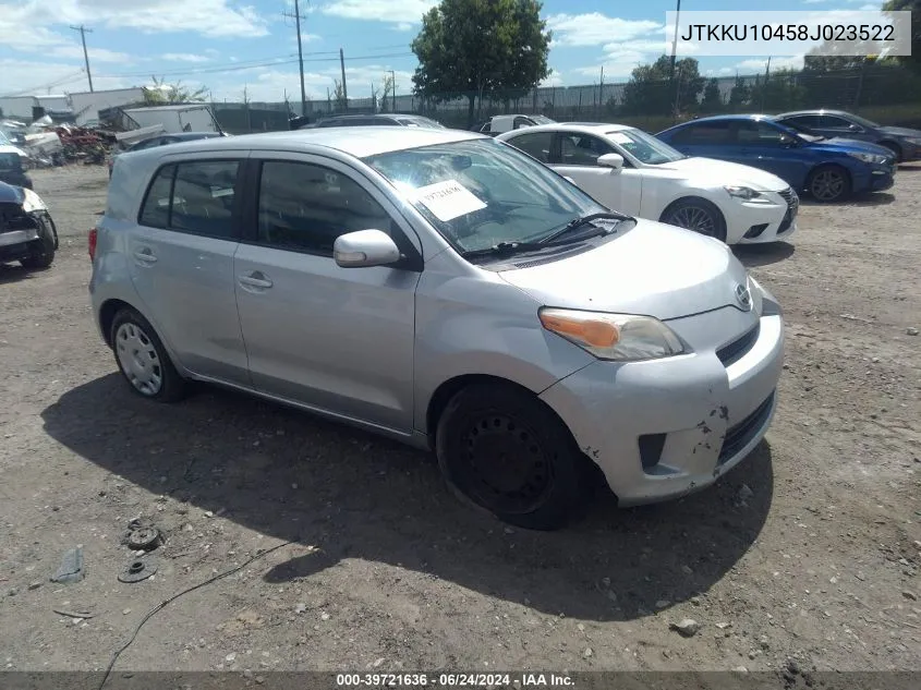 2008 Scion Xd VIN: JTKKU10458J023522 Lot: 39721636