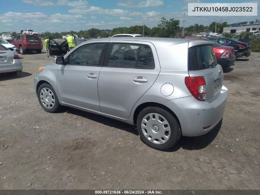 2008 Scion Xd VIN: JTKKU10458J023522 Lot: 39721636