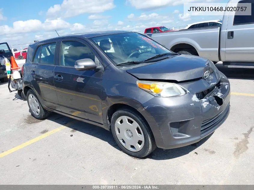 2008 Scion Xd VIN: JTKKU10468J020757 Lot: 39739911