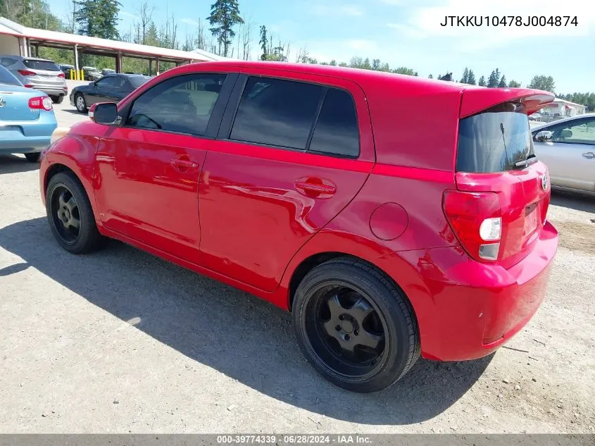 2008 Scion Xd VIN: JTKKU10478J004874 Lot: 39774339