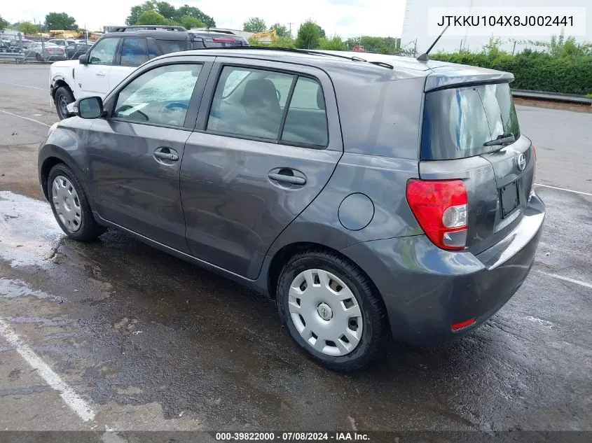 JTKKU104X8J002441 2008 Scion Xd