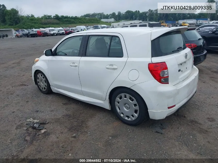 2008 Scion Xd VIN: JTKKU10428J009335 Lot: 39844552