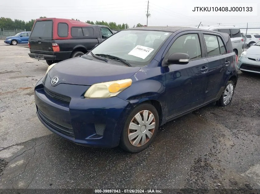 2008 Scion Xd VIN: JTKKU10408J000133 Lot: 39897043