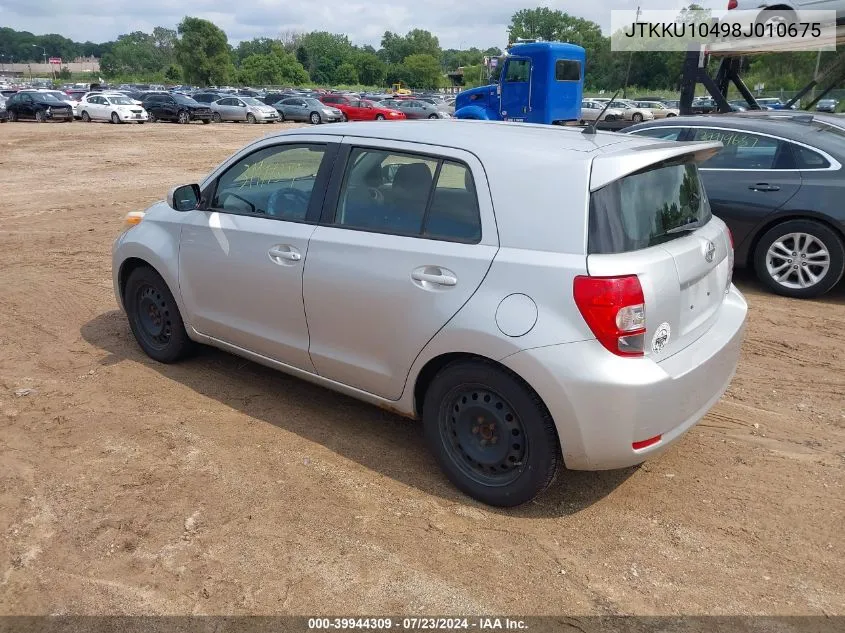 2008 Scion Xd VIN: JTKKU10498J010675 Lot: 39944309