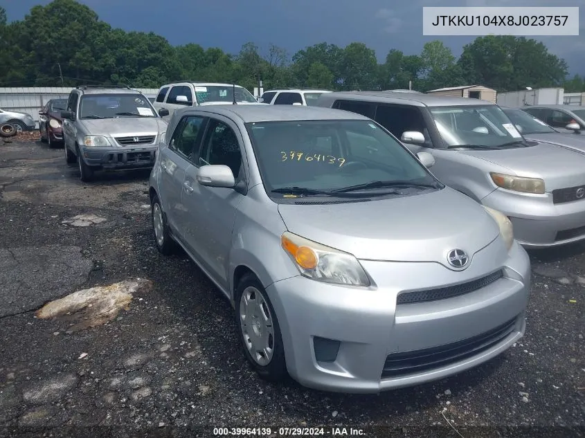 2008 Scion Xd VIN: JTKKU104X8J023757 Lot: 39964139