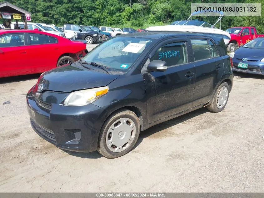 2008 Scion Xd VIN: JTKKU104X8J031132 Lot: 39983847