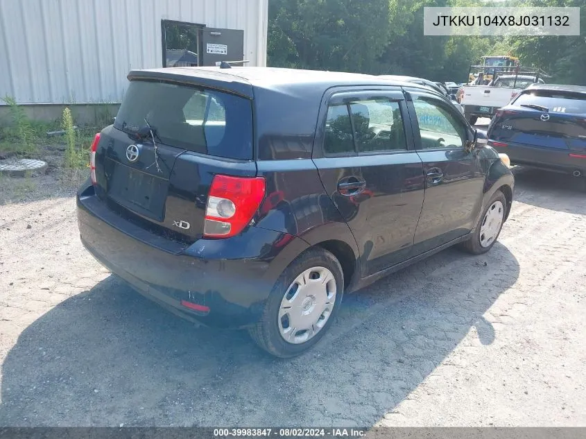 2008 Scion Xd VIN: JTKKU104X8J031132 Lot: 39983847