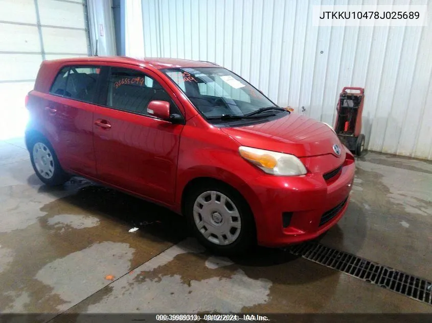 2008 Scion Xd VIN: JTKKU10478J025689 Lot: 39989313