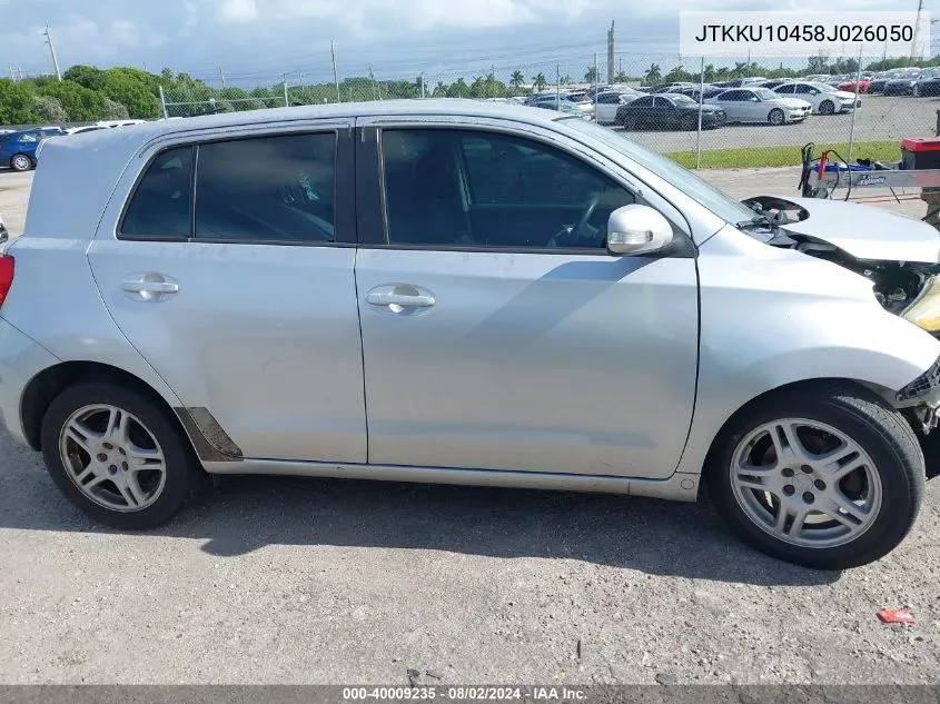 2008 Scion Xd VIN: JTKKU10458J026050 Lot: 40009235