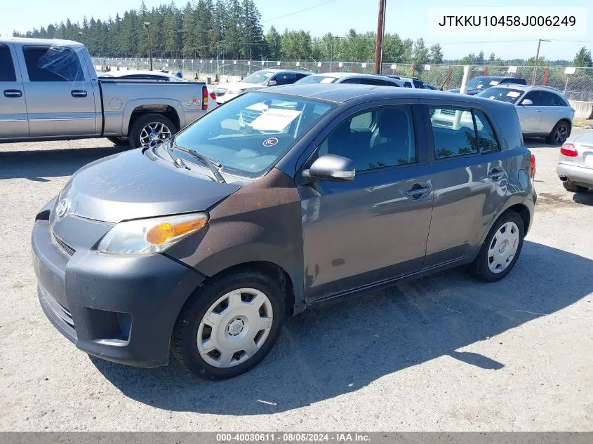 2008 Scion Xd VIN: JTKKU10458J006249 Lot: 40030611