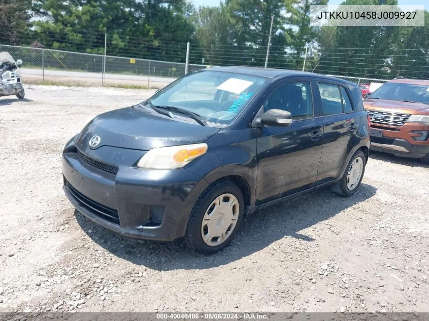 2008 Scion Xd VIN: JTKKU10458J009927 Lot: 40048486