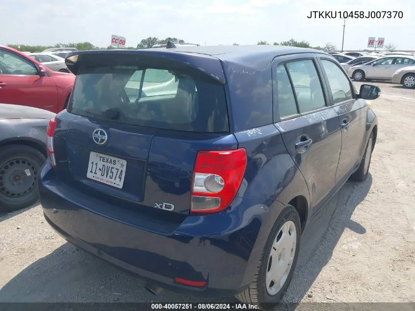 JTKKU10458J007370 2008 Scion Xd