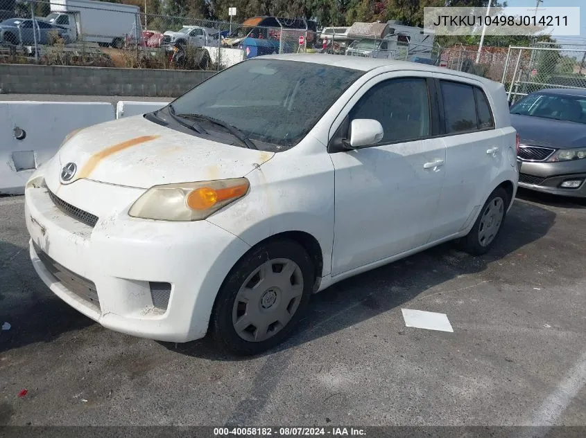 2008 Scion Xd VIN: JTKKU10498J014211 Lot: 40058182