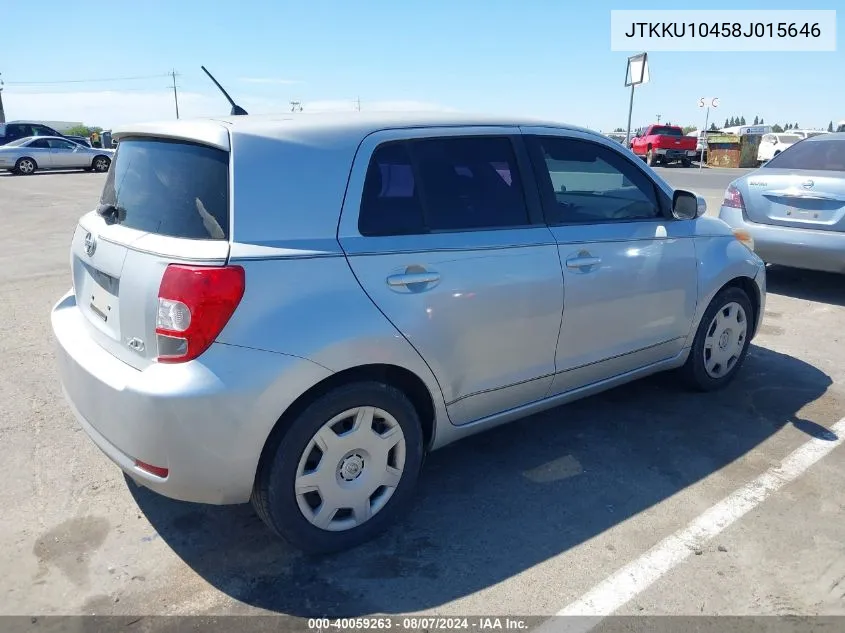 2008 Scion Xd VIN: JTKKU10458J015646 Lot: 40059263