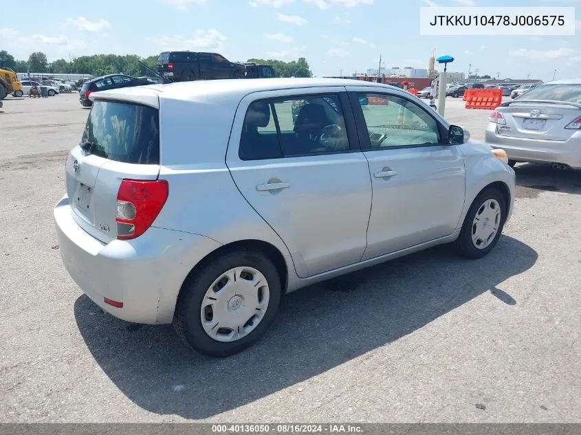 2008 Scion Xd VIN: JTKKU10478J006575 Lot: 40136050