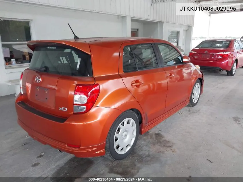 2008 Scion Xd VIN: JTKKU10408J029096 Lot: 40230454