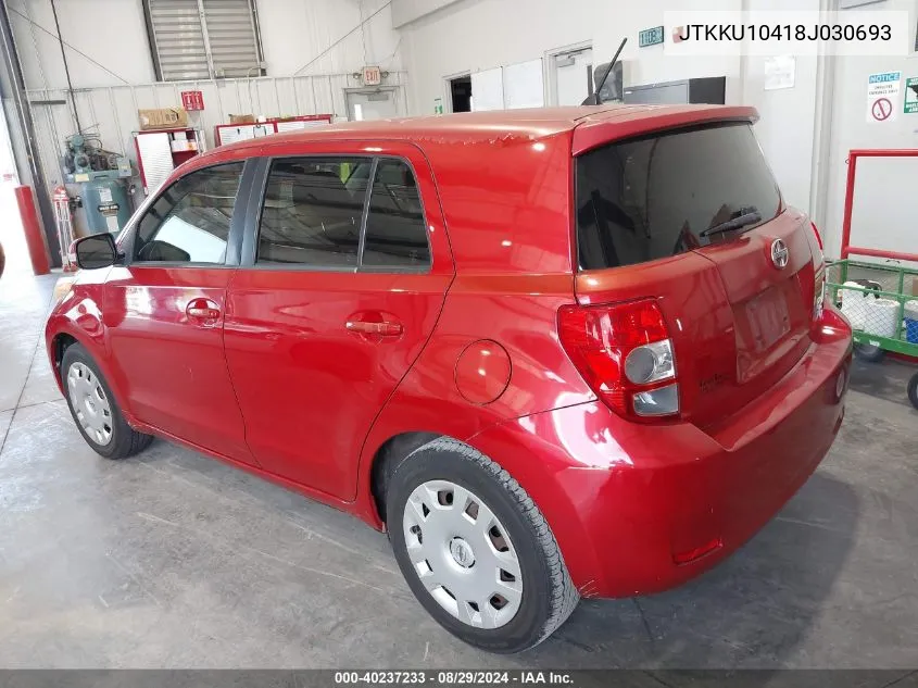 2008 Scion Xd VIN: JTKKU10418J030693 Lot: 40237233