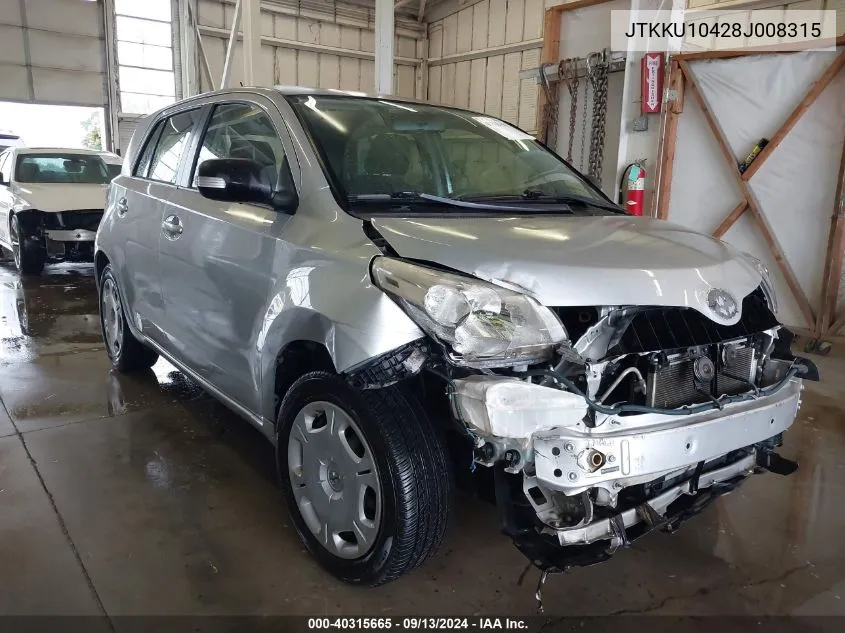 2008 Scion Xd VIN: JTKKU10428J008315 Lot: 40315665