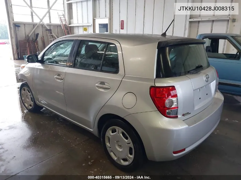 JTKKU10428J008315 2008 Scion Xd