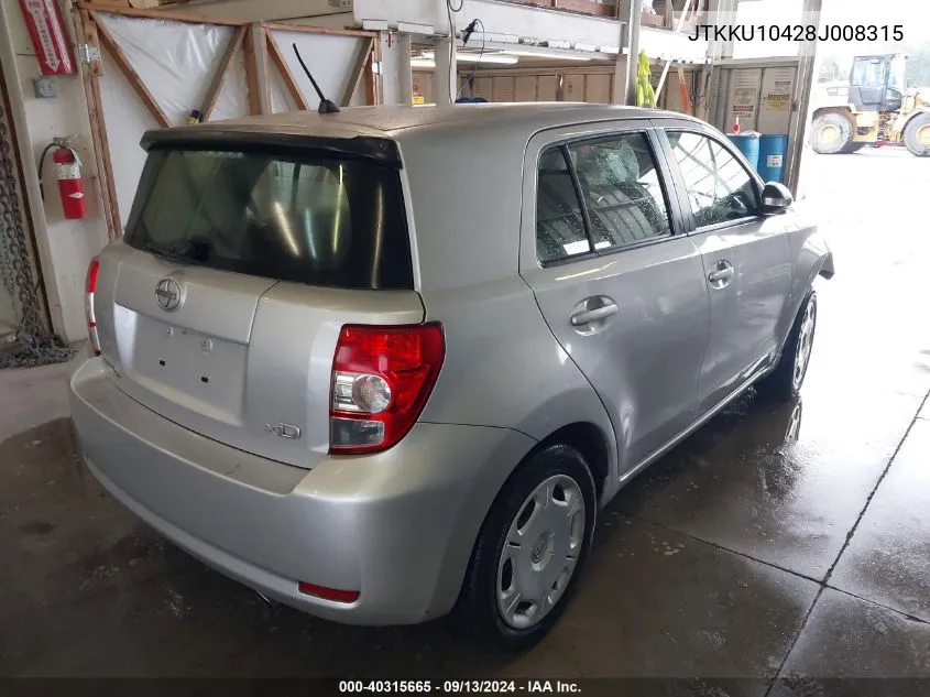 JTKKU10428J008315 2008 Scion Xd