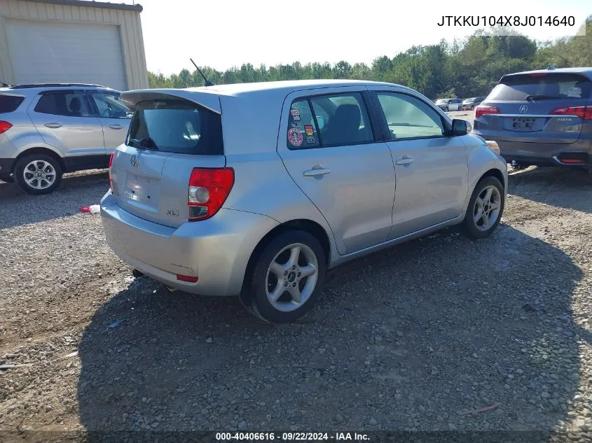 JTKKU104X8J014640 2008 Scion Xd