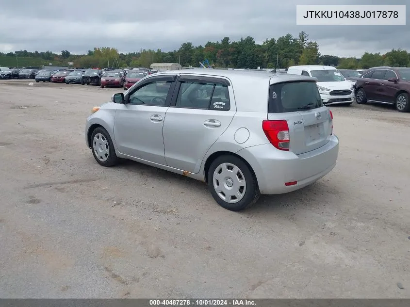 2008 Scion Xd VIN: JTKKU10438J017878 Lot: 40487278